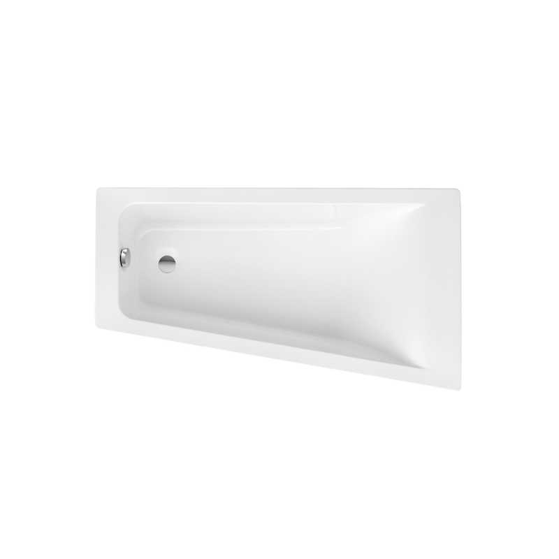 EASY WANNA ASYMETRYCZNA 1500X800 PRAWA BIAŁA BIAŁ ROCA A248406000