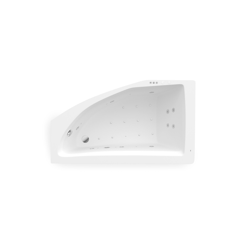 AQUAMAR. LH 175X100 SM.WATERAIRPLUS BIAŁ ROCA A24T237000