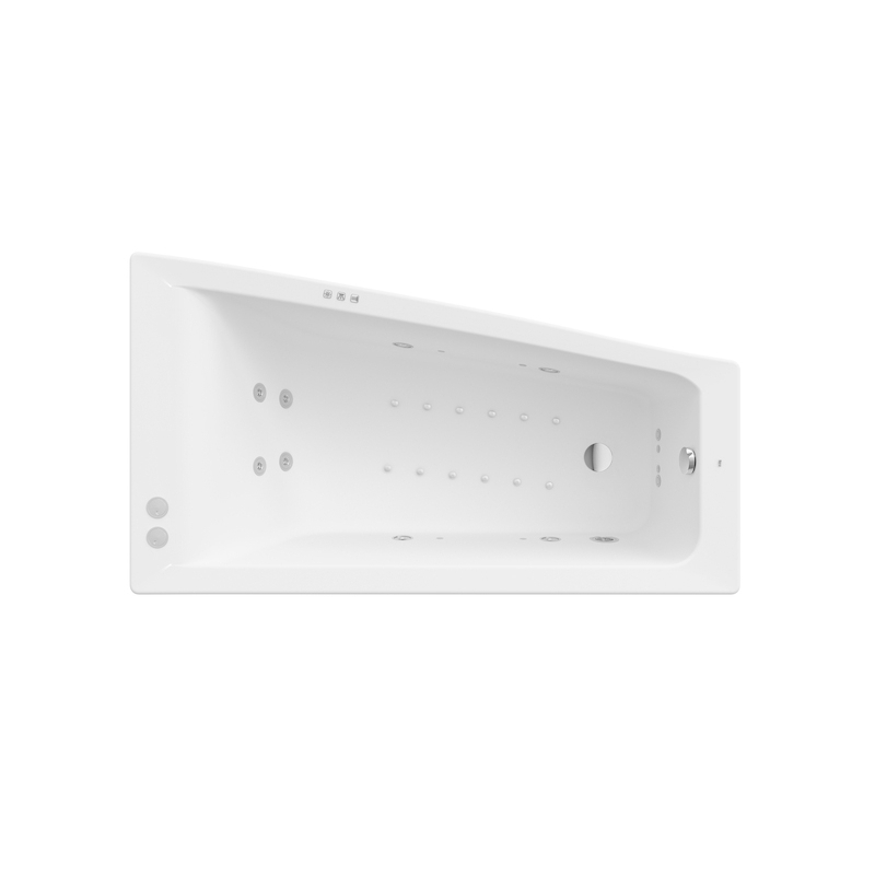 EASY 1600X900 RH SMART WATERAIRPLUS BIAŁ ROCA A24T293000