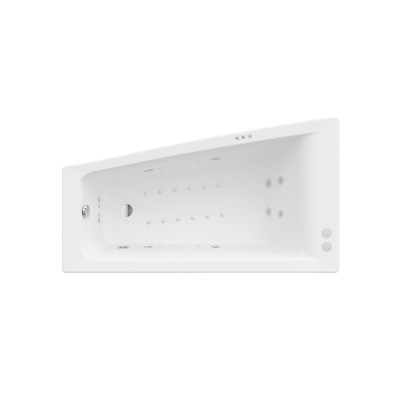 EASY 1600X900 LH SMART WATERAIRPLUS BIAŁ ROCA A24T300000