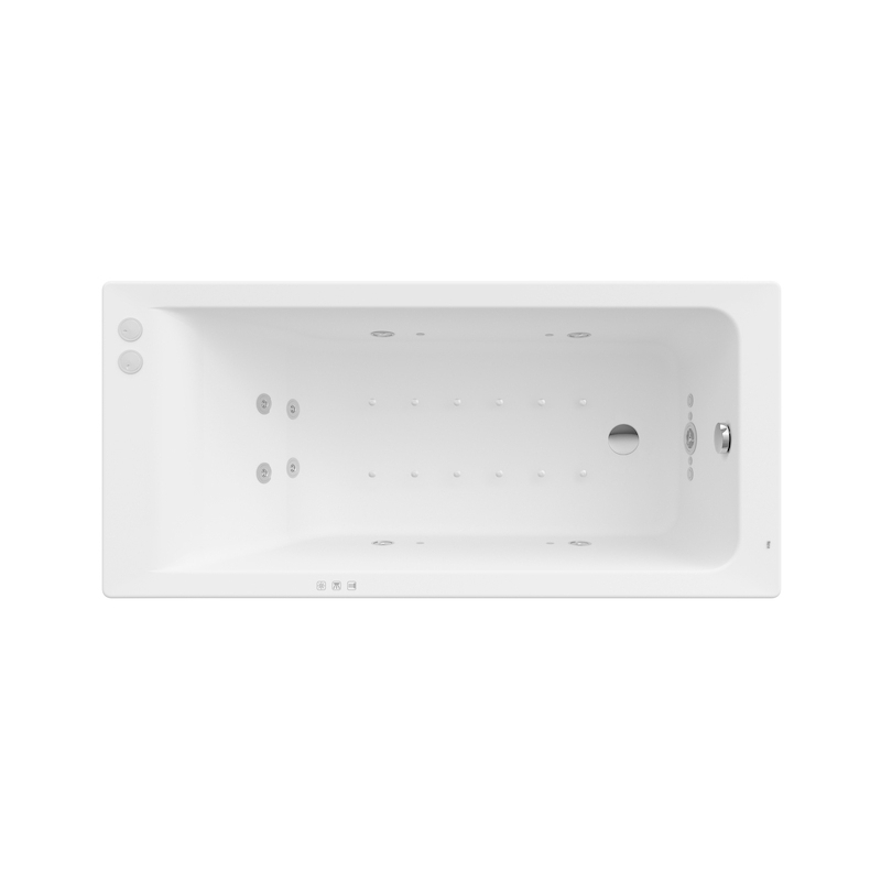 EASY 1600X750 SMART WATERAIR PLUS BIAŁ ROCA A24T324000