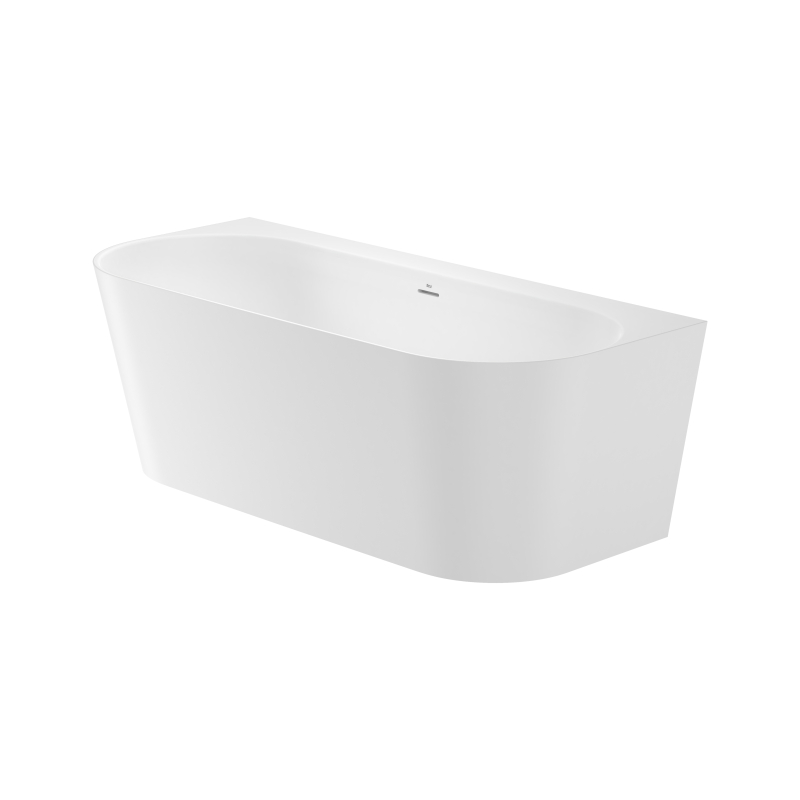 Raina back-to-wall 170X75 wanna przyścienna STONEX przel. slot, syfon klik-klak, możliwość instalacji baterii ROCA A248668000