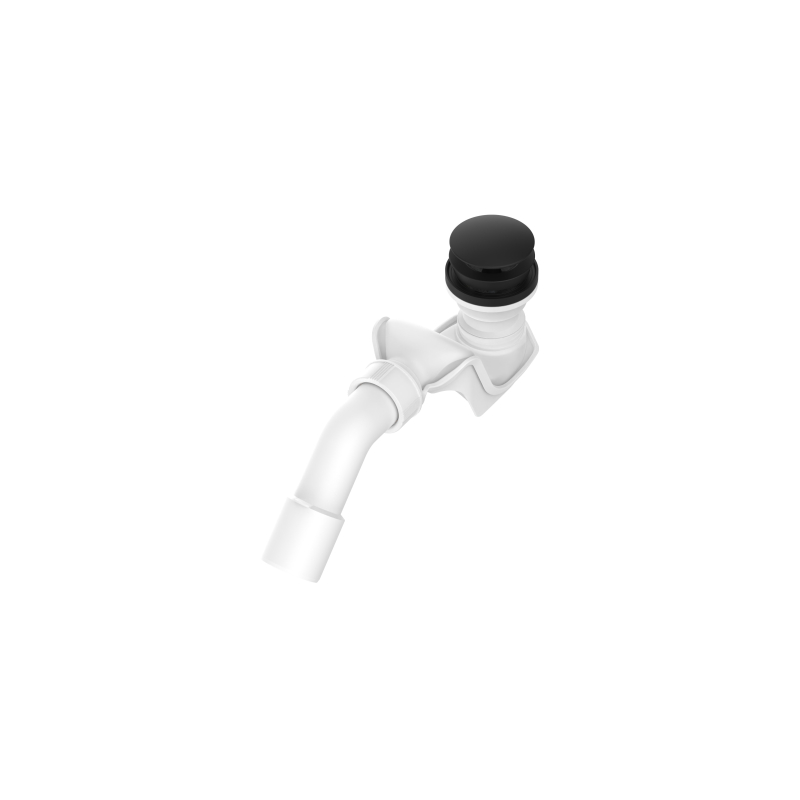 Syfon z korkiem klik-klak, kolor Matt Black ROCA A24L5810NB