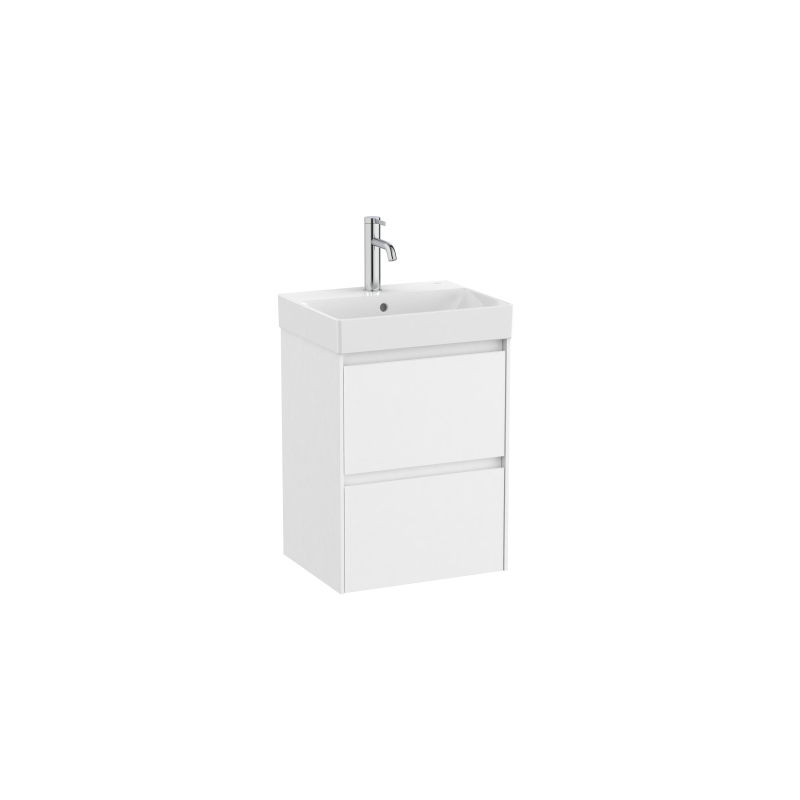 ONA Zestaw łazienkowy UNIK Compacto 2 szuflady 450mm biały mat ROCA A851681509