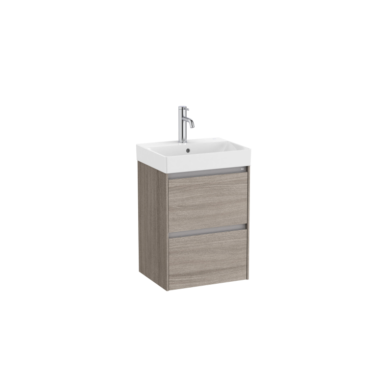 ONA Zestaw łazienkowy UNIK Compacto 2 szuflady 450mm ciemny wiąz ROCA A851681511