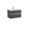 GAP-N UNIK 80cm 2 szuflady CENTRALNA ANTRACYT POŁ. ROCA A851478153