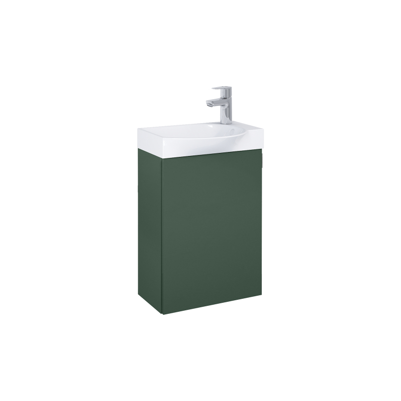 RAVELL Zestaw łazienkowy Unik 45 cm, zielony mat (bez syfonu) ROCA A852448534