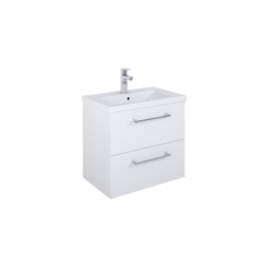 ROMA COMPACT Szafka łazienkowa 60 cm z 2 szufladami, do kompletacji z umywalką Hebe, biały połysk ROCA A857952806