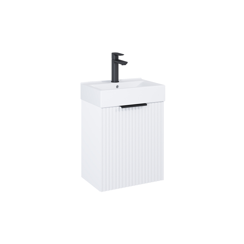 REEF Zestaw łazienkowy Unik 45 cm, biały mat (bez syfonu) ROCA A852446529