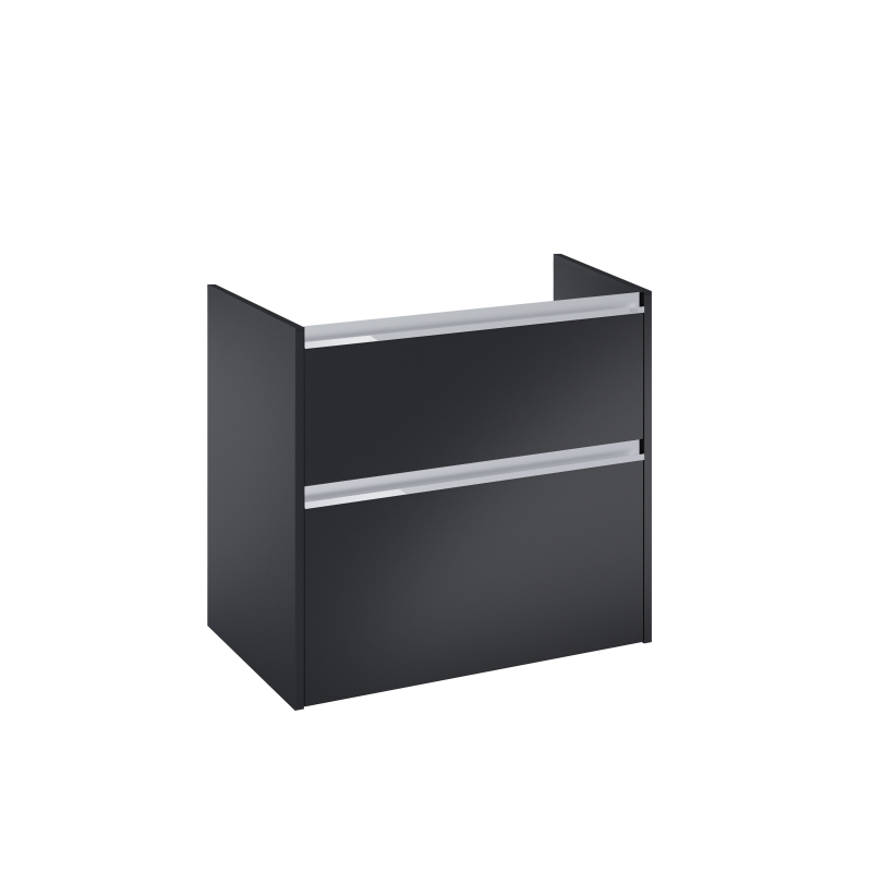 GAP PRO Szafka łazienkowa 80 cm wersja lewa, do kompletacji z blatem lub umywalką GAP, czarny mat ROCA A857899532