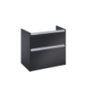 GAP PRO Szafka łazienkowa 80 cm wersja prawa, do kompletacji z blatem lub umywalką GAP, czarny mat ROCA A857900532