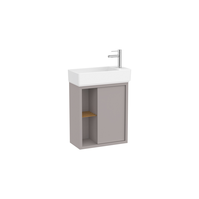 TURA Zestaw łazienkowy UNIK Compacto z 1 drzwiami i półkami 55 cm ROCA A852022559