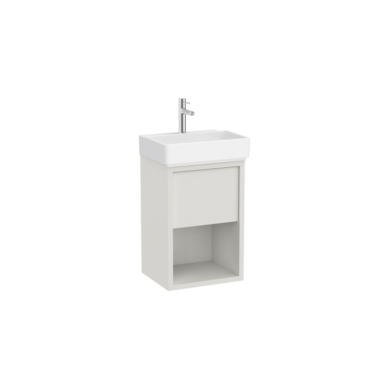 TURA Zestaw łazienkowy UNIK Compacto z 1 szufladą i dolną półką 45 cm ROCA A852023558