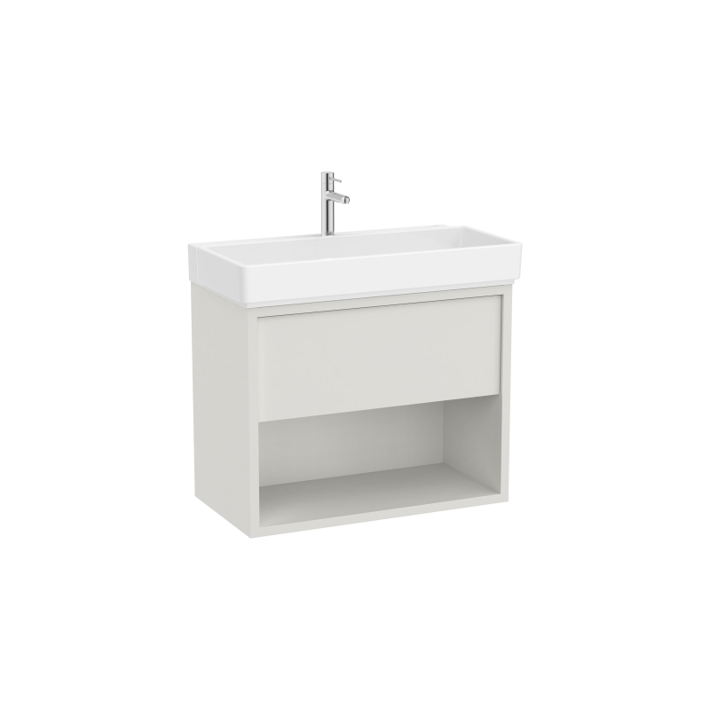 TURA Zestaw łazienkowy UNIK z 1 szufladą i dolną półką 80 cm ROCA A852030558