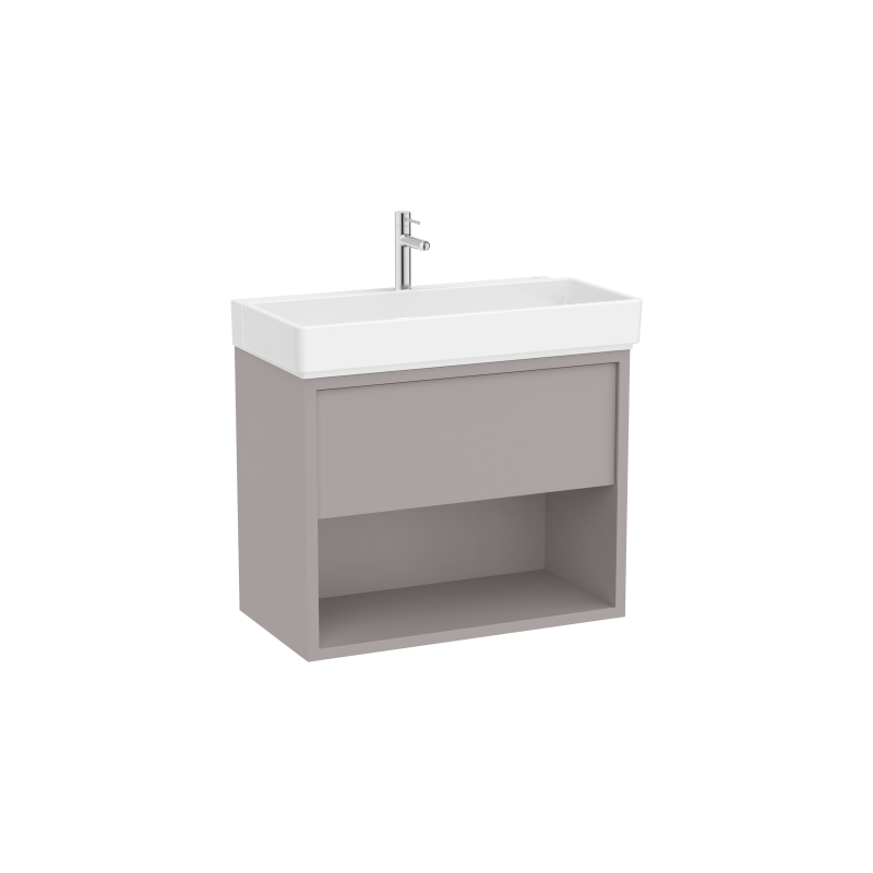 TURA Zestaw łazienkowy UNIK z 1 szufladą i dolną półką 80 cm ROCA A852030559