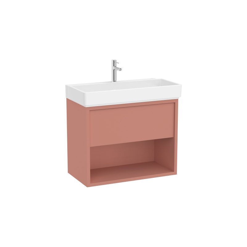 TURA Zestaw łazienkowy UNIK z 1 szufladą i dolną półką 80 cm ROCA A852030560