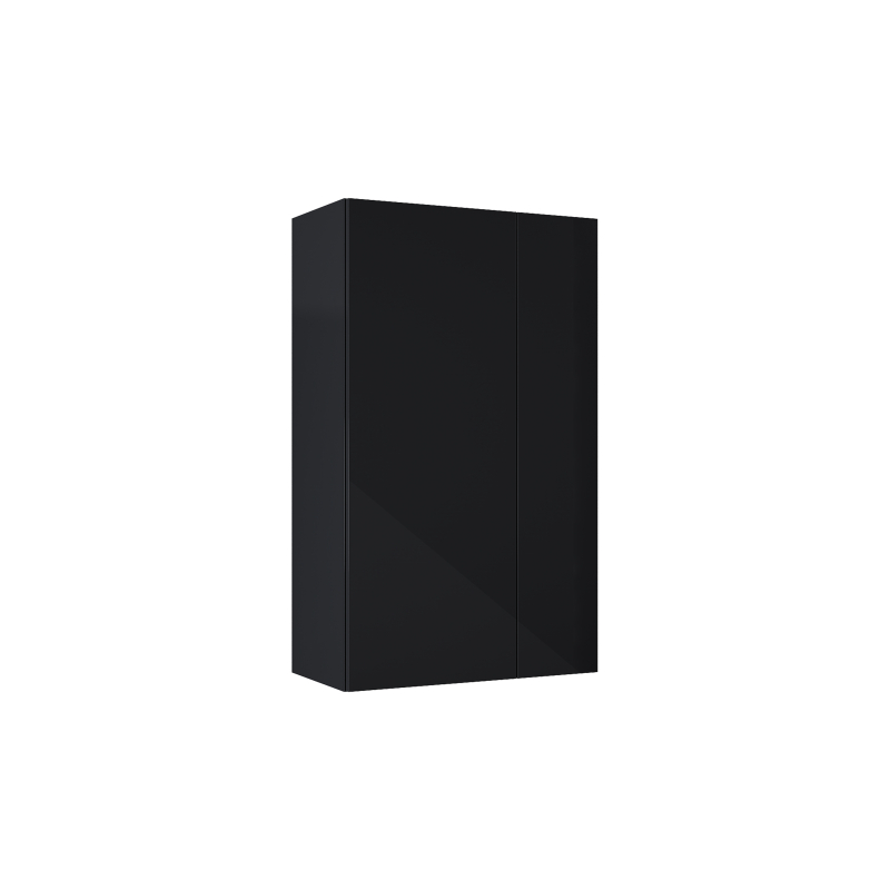 EXTRA Kolumna łazienkowa niska z 2 drzwiami standard (31,6), czarny połysk ROCA A857961351
