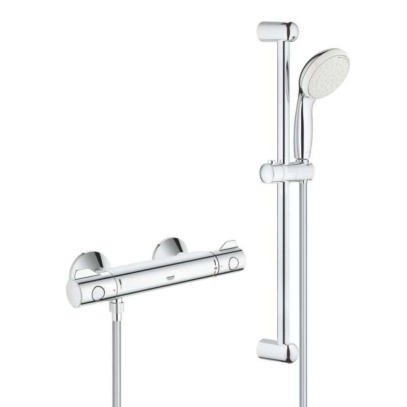 Grohtherm 800 Bateria prysznicowa z termostatem, DN 15 z zestawem prysznicowym GROHE 34565001