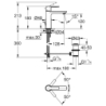 Lineare Bateria umywalkowa, Rozmiar S GROHE 32114001