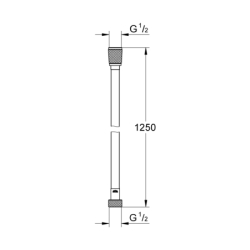 Silverflex Wąż prysznicowy TwistStop 1250 GROHE 28362DA0
