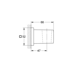 Euphoria Cube Uchwyt prysznicowy ścienny GROHE 27693000
