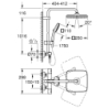 Tempesta System 250 Cube System prysznicowy z termostatem do montażu ściennego GROHE 266892431