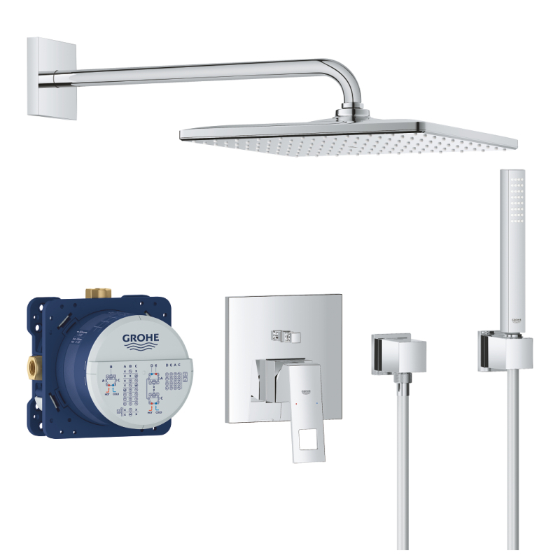 Eurocube Podtynkowy zestaw prysznicowy z deszczownicą Rainshower Mono 310 Cube GROHE 25238000