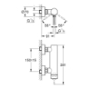 Essence Jednouchwytowa bateria prysznicowa GROHE 25252001