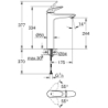 Eurostyle Bateria umywalkowa,  Rozmiar XL GROHE 23719003
